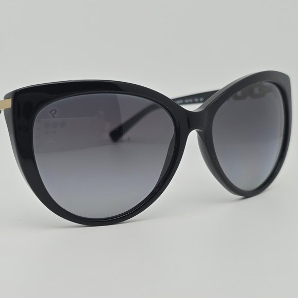 Michael Kors MK2009 Gstaad Black Frame Polarized Grey Lens Cat Eye Sunglasses main image 6